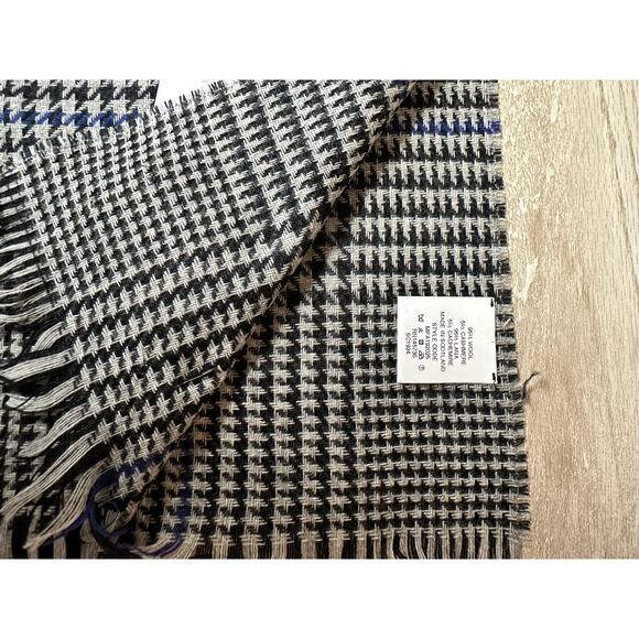 Mr Porter Wool and Cashmere Glen Check Scarf One Size - Picture 2 of 14